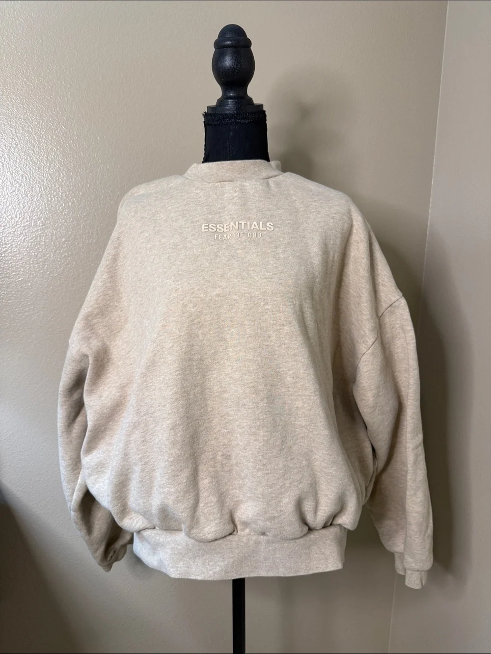 Essentials Fear of God Men's Crewneck Sweatshirt in Cream Beige